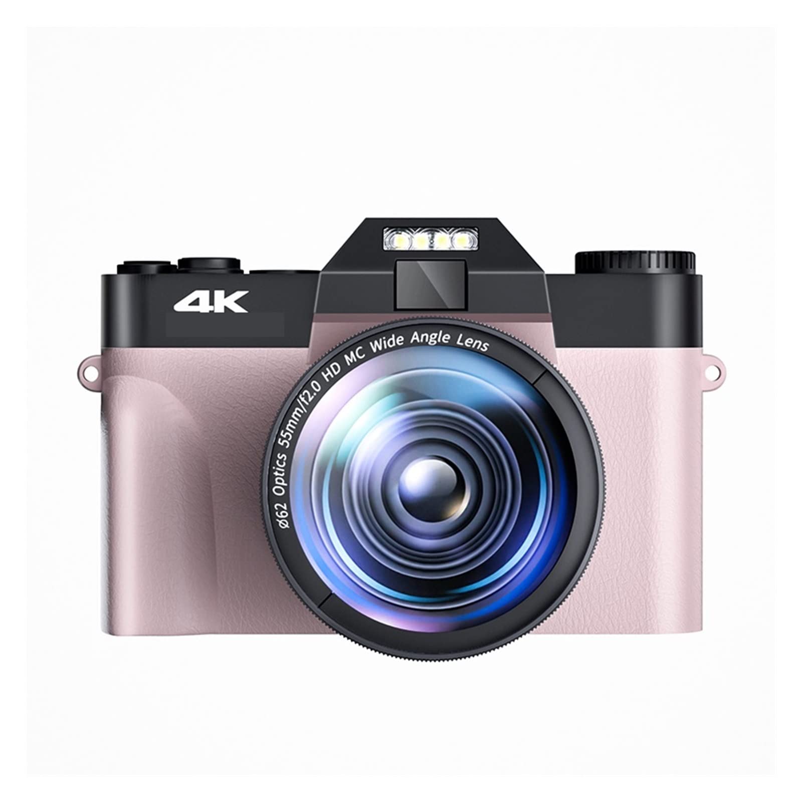 Messa a fuoco automatica Fotocamere digitali vintage for la fotografia Obiettivo grandangolare da 52 mm 4K Videocamera streaming compatta Registratore Vlog retrò Regalo per principianti(32G TF Card,5)