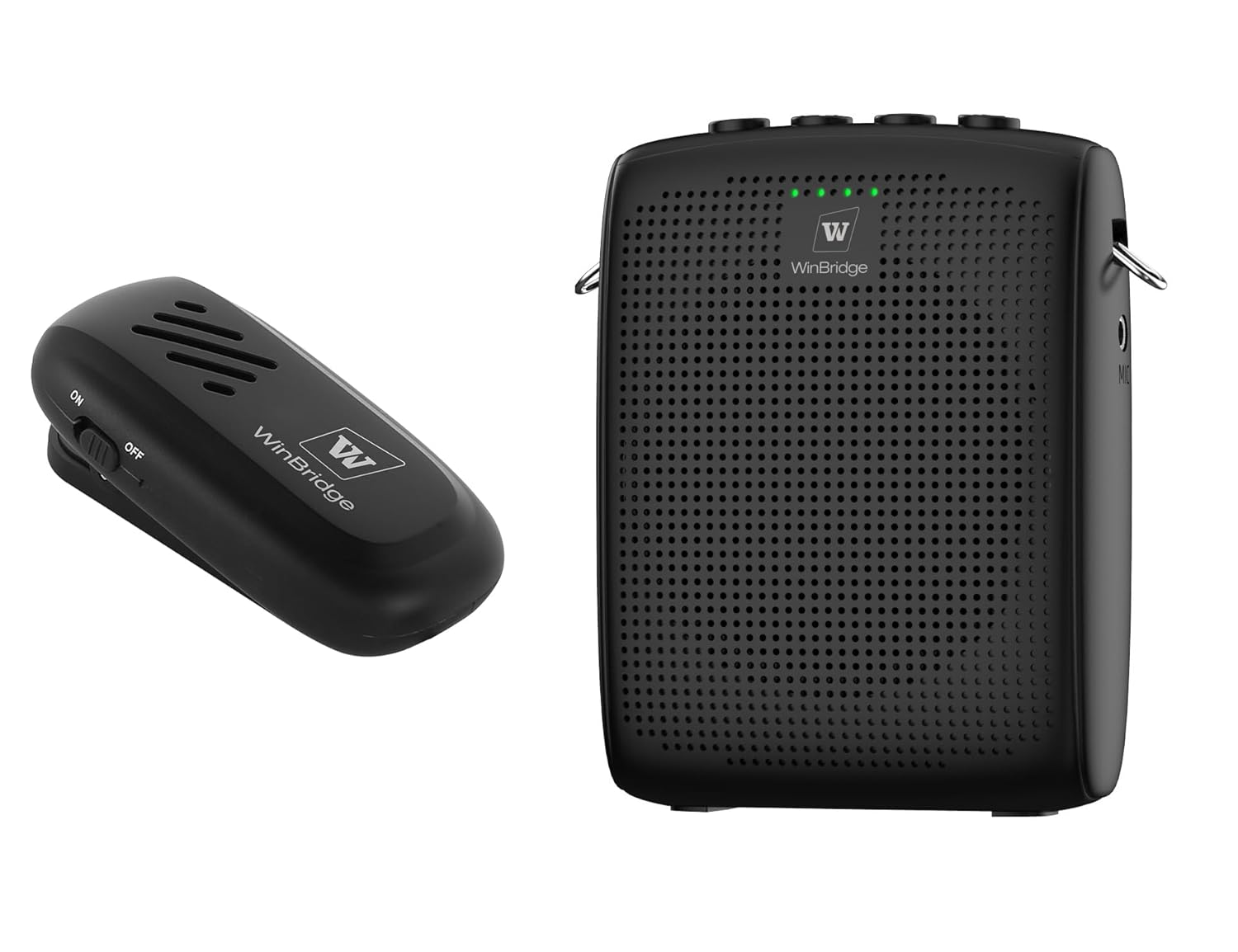 WinBridge WB005 Wireless Voice Amplifier with Bluetooth Lapel Microphone for Teachers,Portable Speaker and Wireless Clip On Microphone System, Mini Megaphone Speaker Mic Set 15W 2600mAh WinBridge WB005 Wireless Voice Amplifier with Bluetooth Lapel Microphone for Teachers,Portable Speaker and Wireless Clip On Microphone System, Mini Megaphone Speaker Mic Set 15W 2600mAh