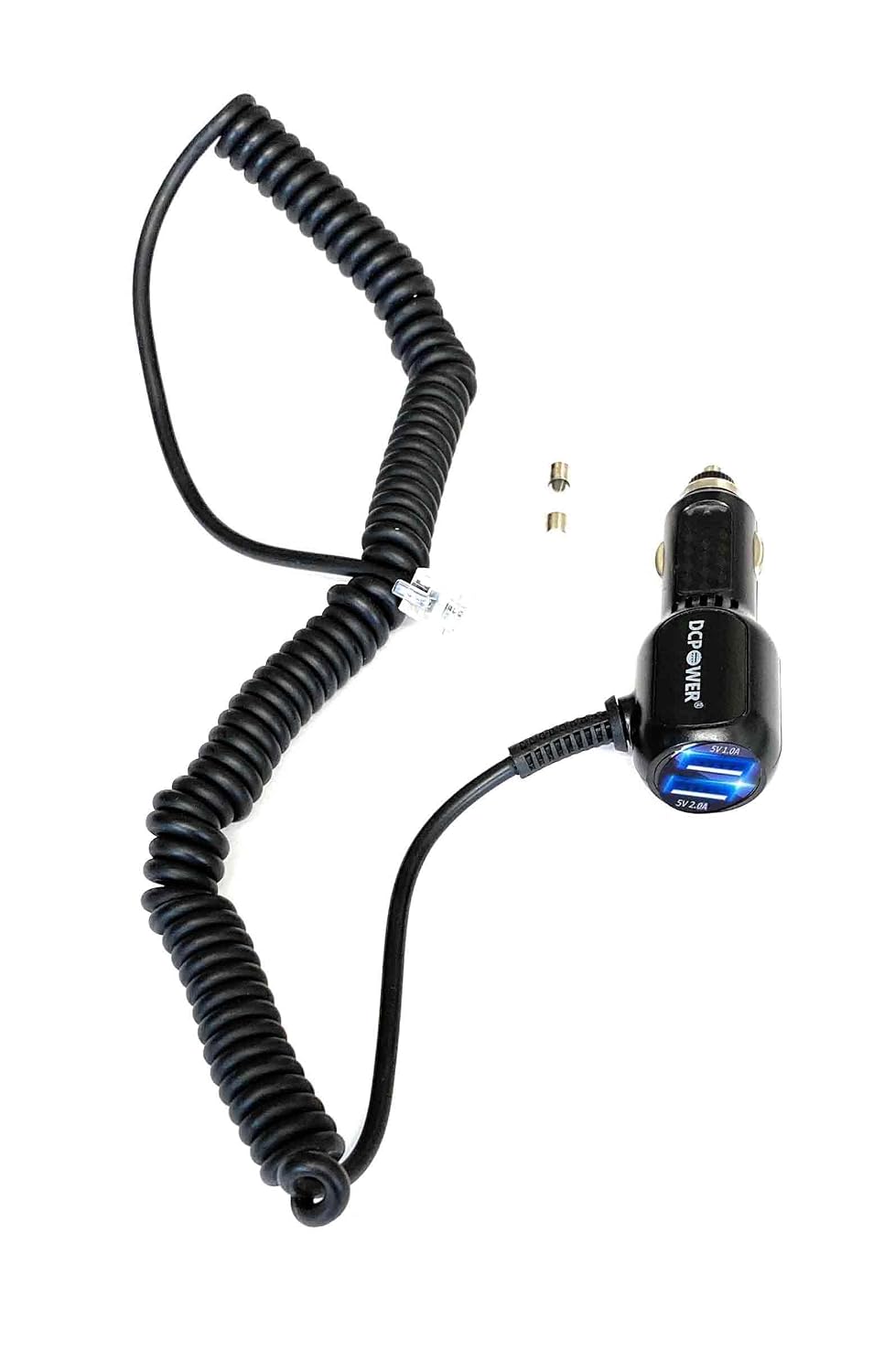 DCPOWER Coiled/Curled Power Cord Compatible Replacement for Escort Solo S2, Escort Solo S3 Cordless Radar Detector