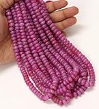 Gemstone Cut-smooth Natural Raspberry Pink Opal Rondelle smooth Beads 7x9 16 inch long string jewelry making gemstone beads for necklace bracelet