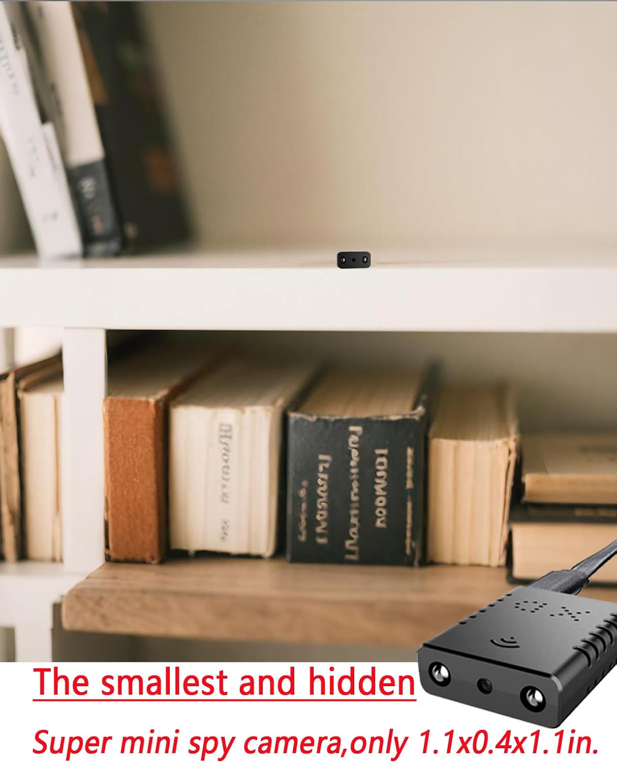 Mini Spy Camera Wireless Hidden, WiFi Home Security Cam HD1080P Small Surveillance Camera Nanny Cams,Remote Viewing,Clear Night Vision, Motion Detection