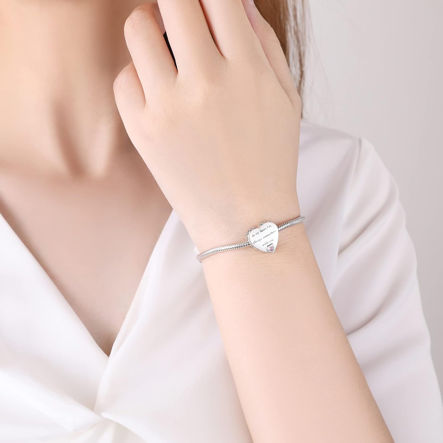 925 Sterling Silver Charms Fit Pandora Charms Bracelet I Love You to Infinity and Beyond Fit Wife Mother's Day Christmas Birthday Gift - Image 3