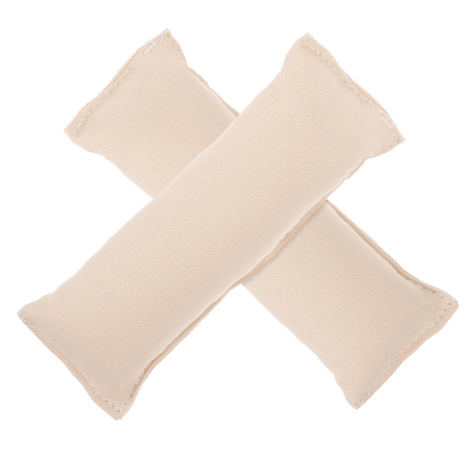 Healifty 2pcs Cotton Wrist and Elbow Pads Creamy White Slip Keyboard Mat Ergonomic Support Cushion for Office Computer