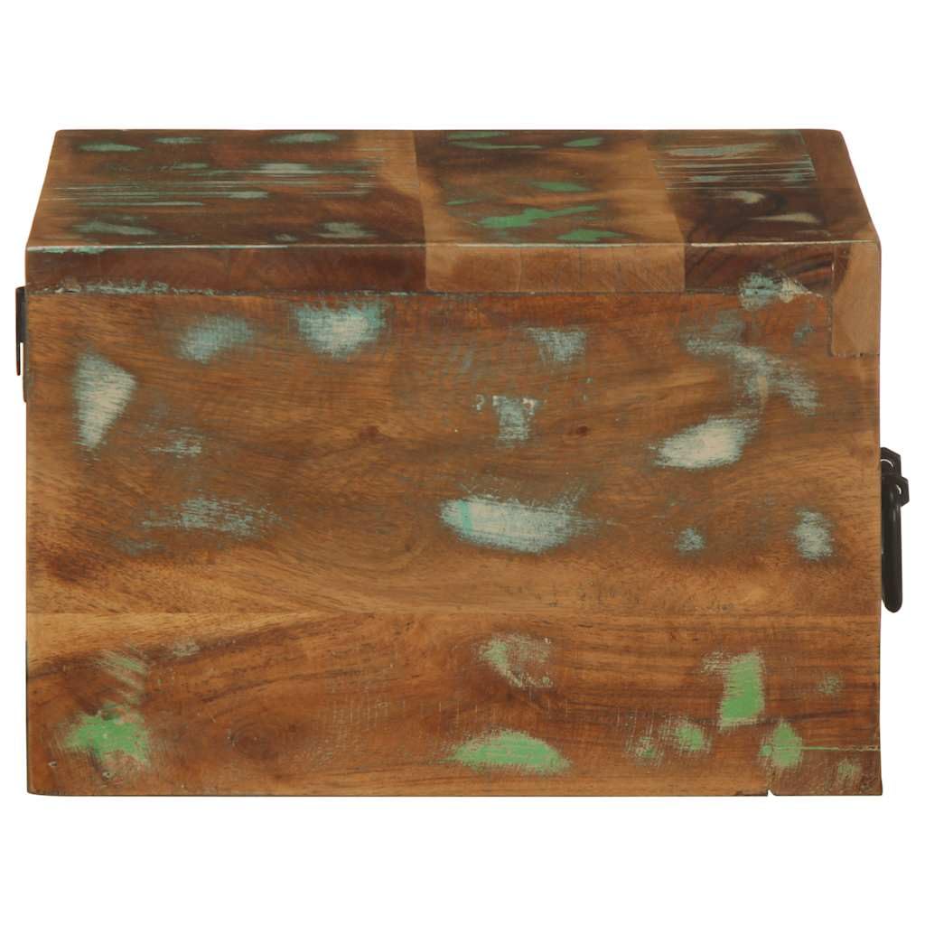 Lumanois Table de Chevet Murale Bois Massif de récupération Tables de Chevet Multicolore,4017453