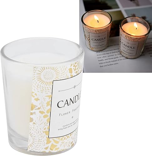 Miniatura 5 de Vela perfumada, vela perfumada de vainilla de aromaterapia con largo tiempo de combustión, vela relajante y calmante para mujeres, cumpleaños, San