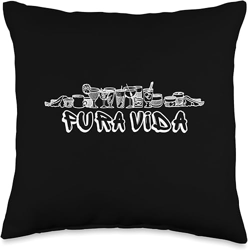 Pura Vida Cheers Happy Party Co. Inc. Cheers Toast Costa Rica - Almohada para fiesta, 16 x 16 pulgadas, multicolor