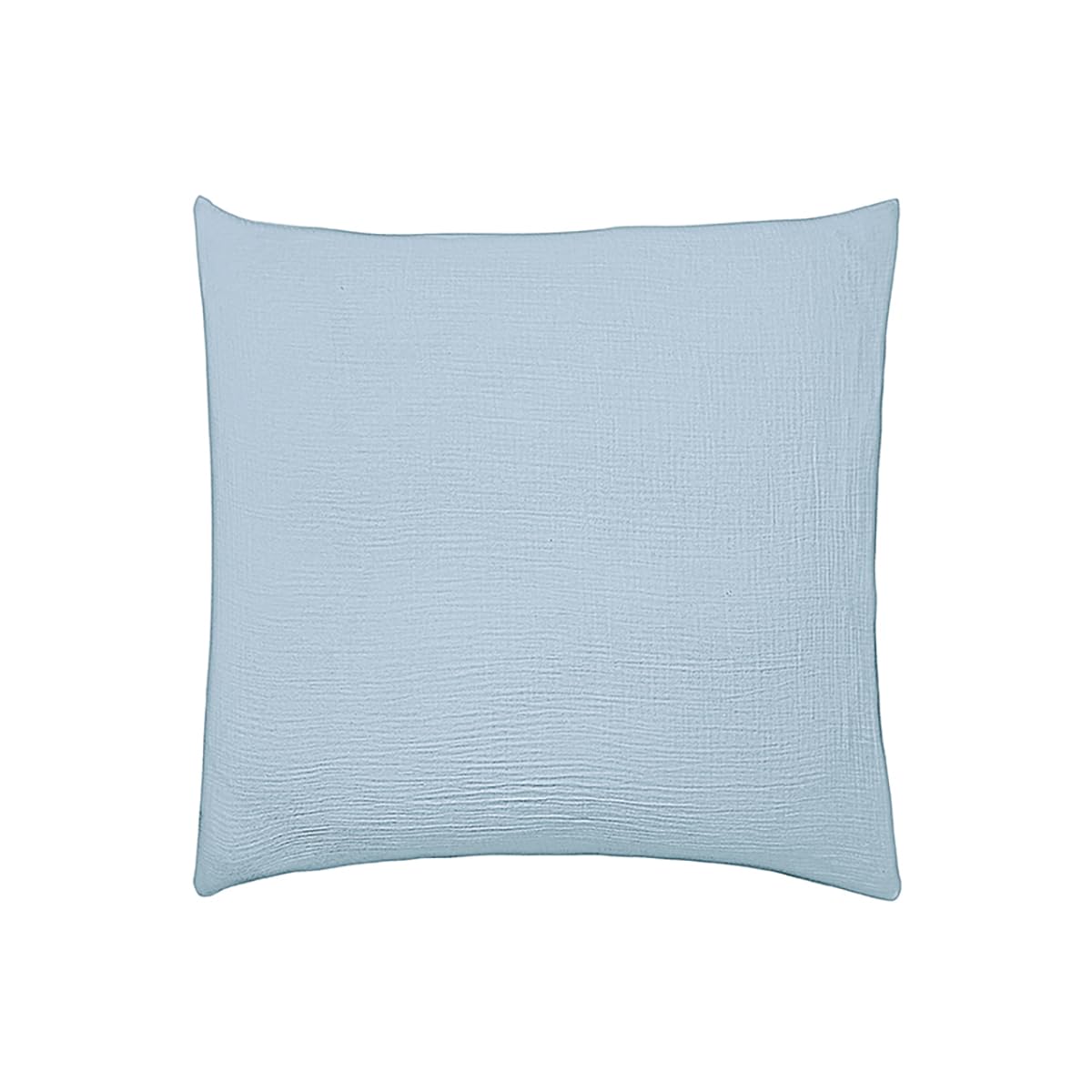 Cotton Gauze Pillowcase 65 x 65 cm Tendresse Heure Bleue, Essix, Blue