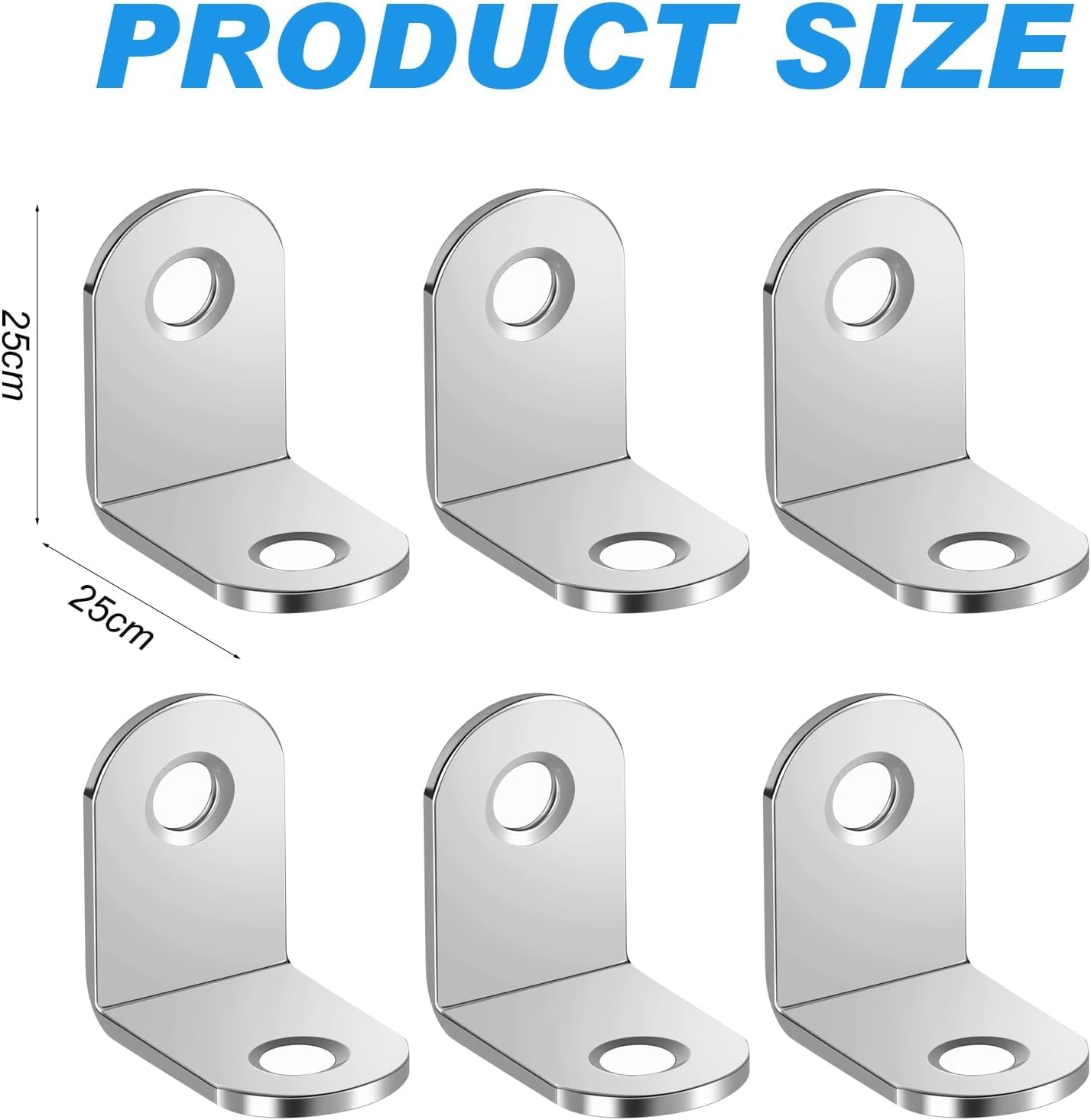 L Bracket Corner Bracket 10Pcs Metal Shelf Brackets Shelf Bracket L Brackets for Shelves Corner Brace Angle Brackets with 20 PCS Screws 0.98 x 0.98 inch for Shelves Wood Furniture Cabinet Chair Silver
