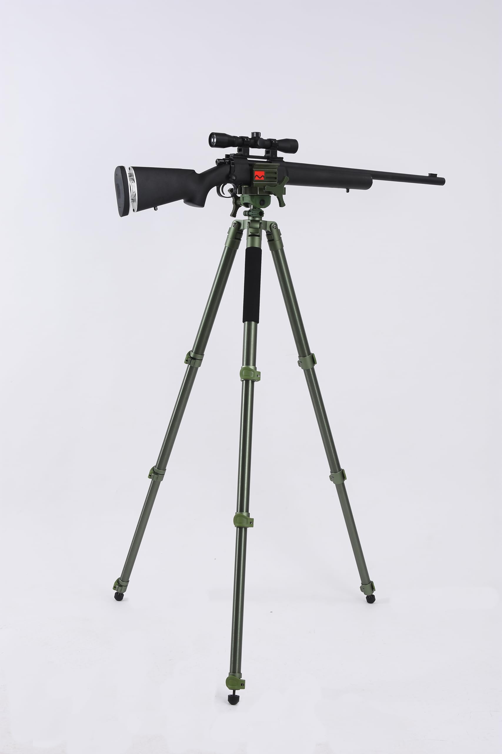 DeathGrips Realtree Excape Camo Stativ mit robustem Aluminiumrahmen, leicht, stabiles Design, Wasserwaage, verstellbare Beine und freihändige Bedienung für Jagd, Schießen und Outdoor