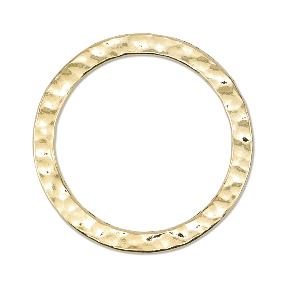 Bagues en plaqué or texturé 27 mm pour créer vos bijoux d'été bohèmes