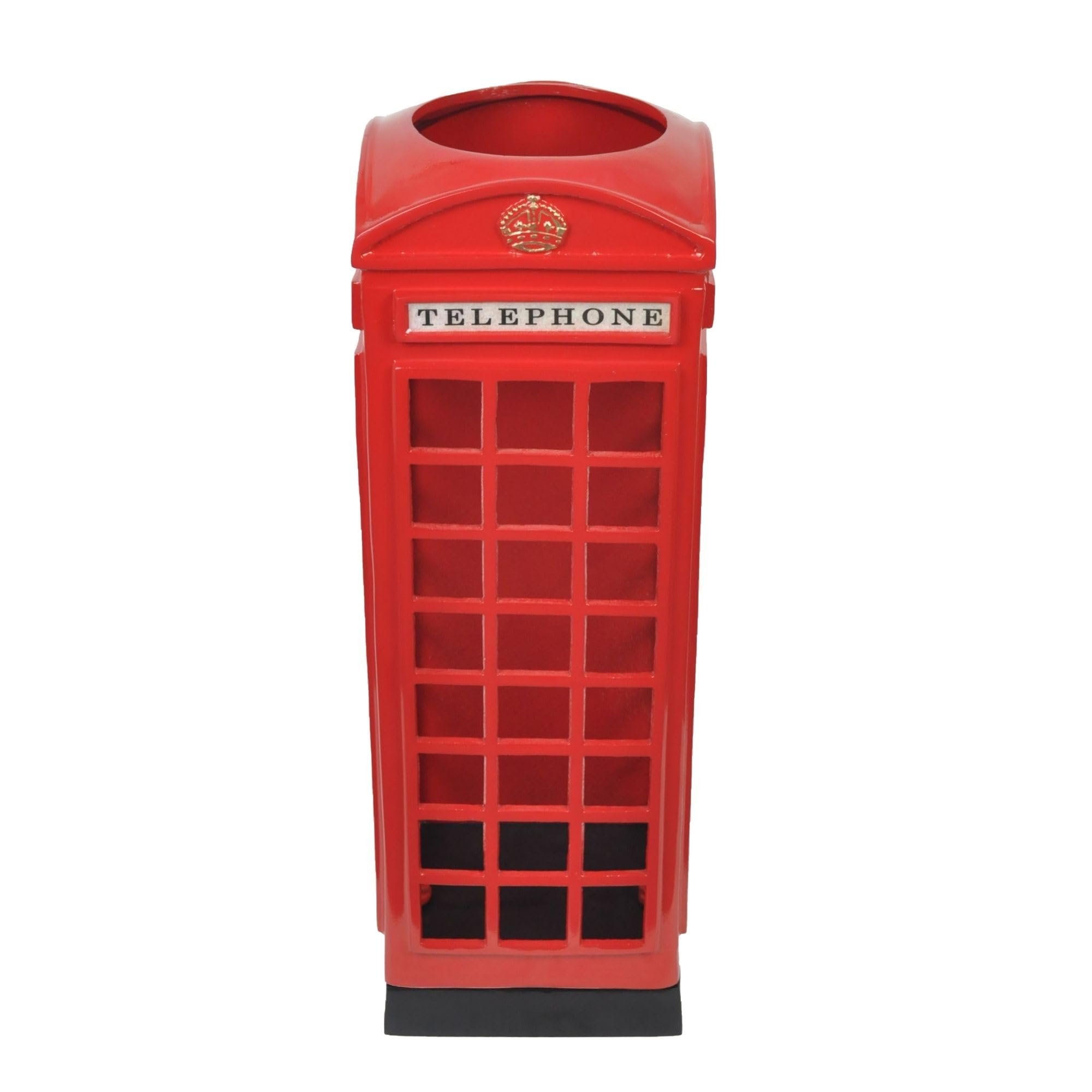 SK Style British Phone Box - Portaombrelli e bastone da passeggio, metallo, rosso, 50 x 18 x 18 cm