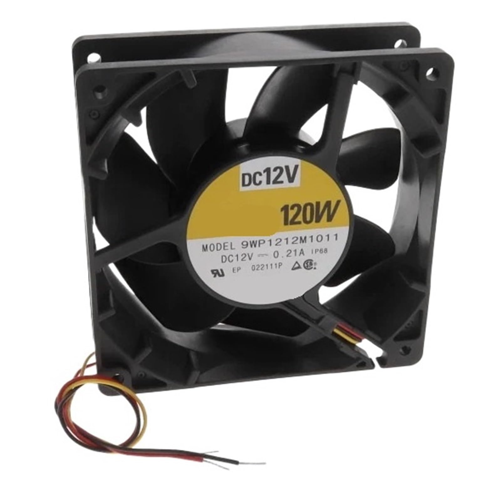 Lzikkgki One Color 9Wp1212m1011 12Vdc Fan 120X120x38mm 2.52W 3Wire