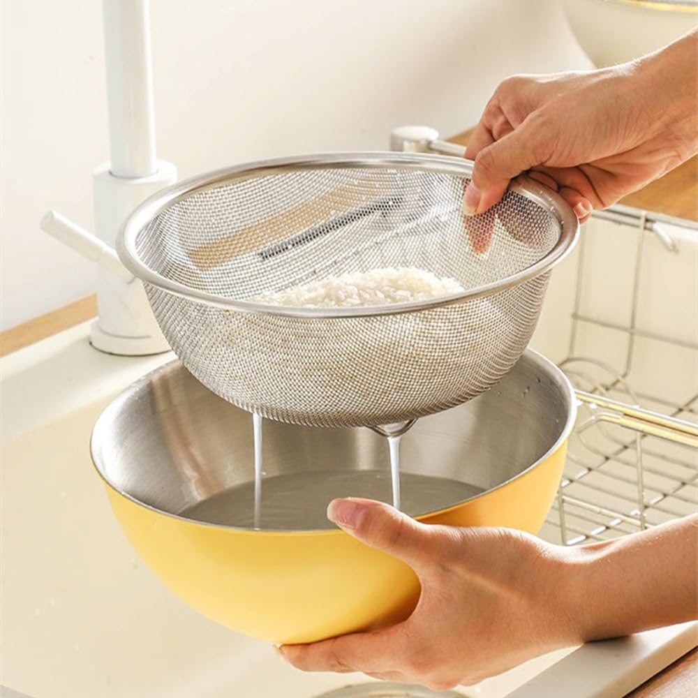 手付きざる60cm水切り洗う大型のステンレスざるです大量調理水切り洗う