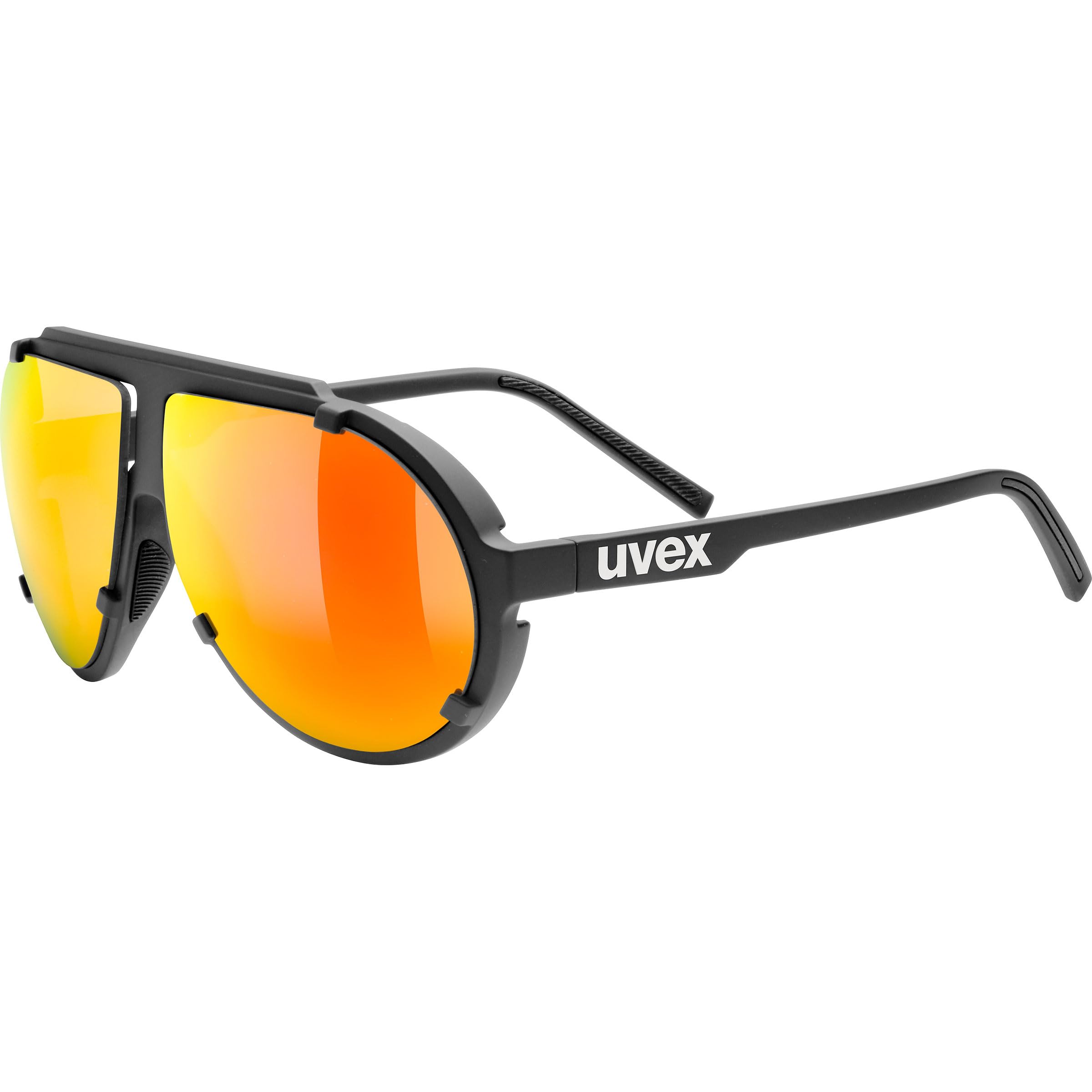uvex Esntl Pina - Occhiali da ghiacciaio unisex, colore rosso opaco, taglia unica