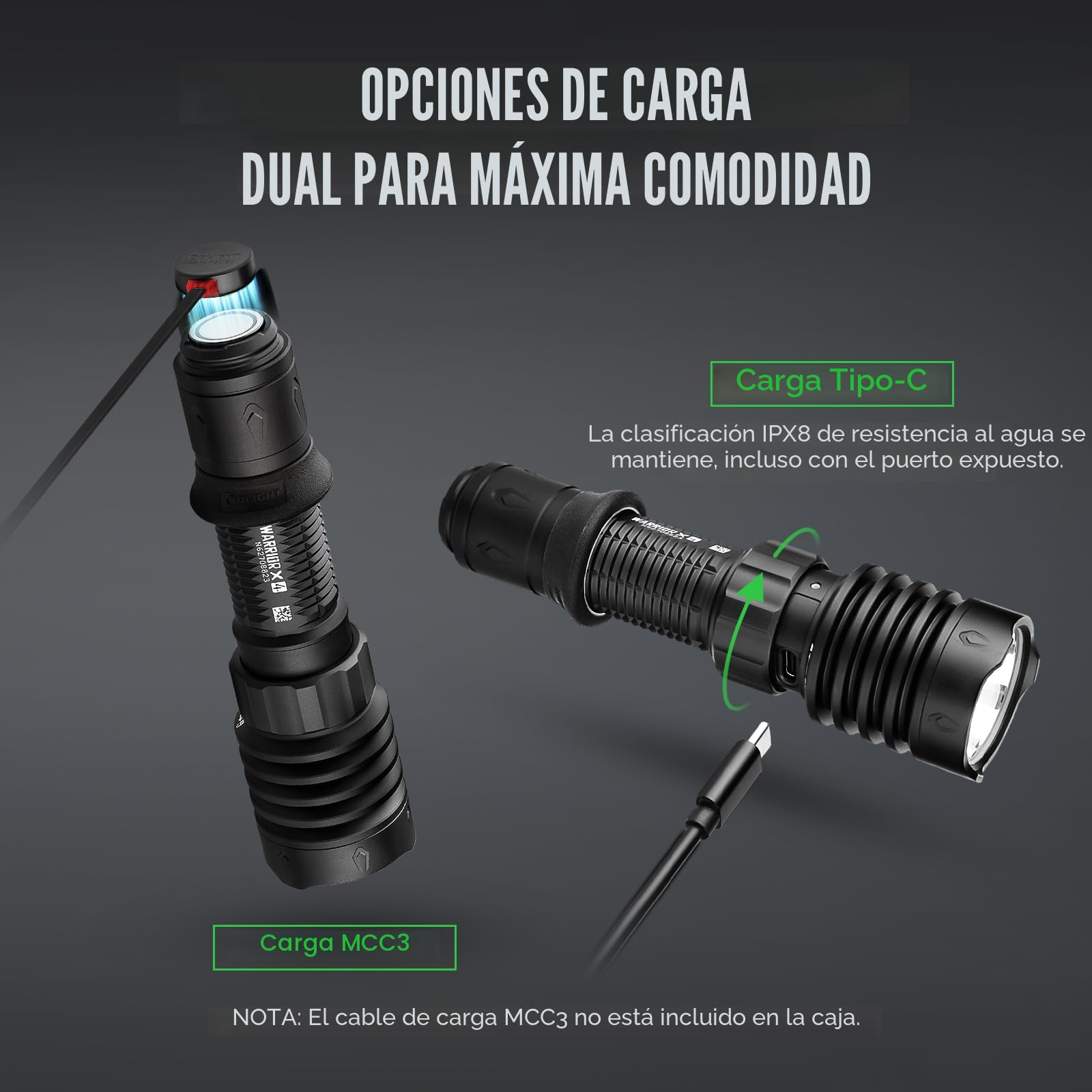 Amazon.com: OLIGHT Warrior X 4 linterna táctica recargable de