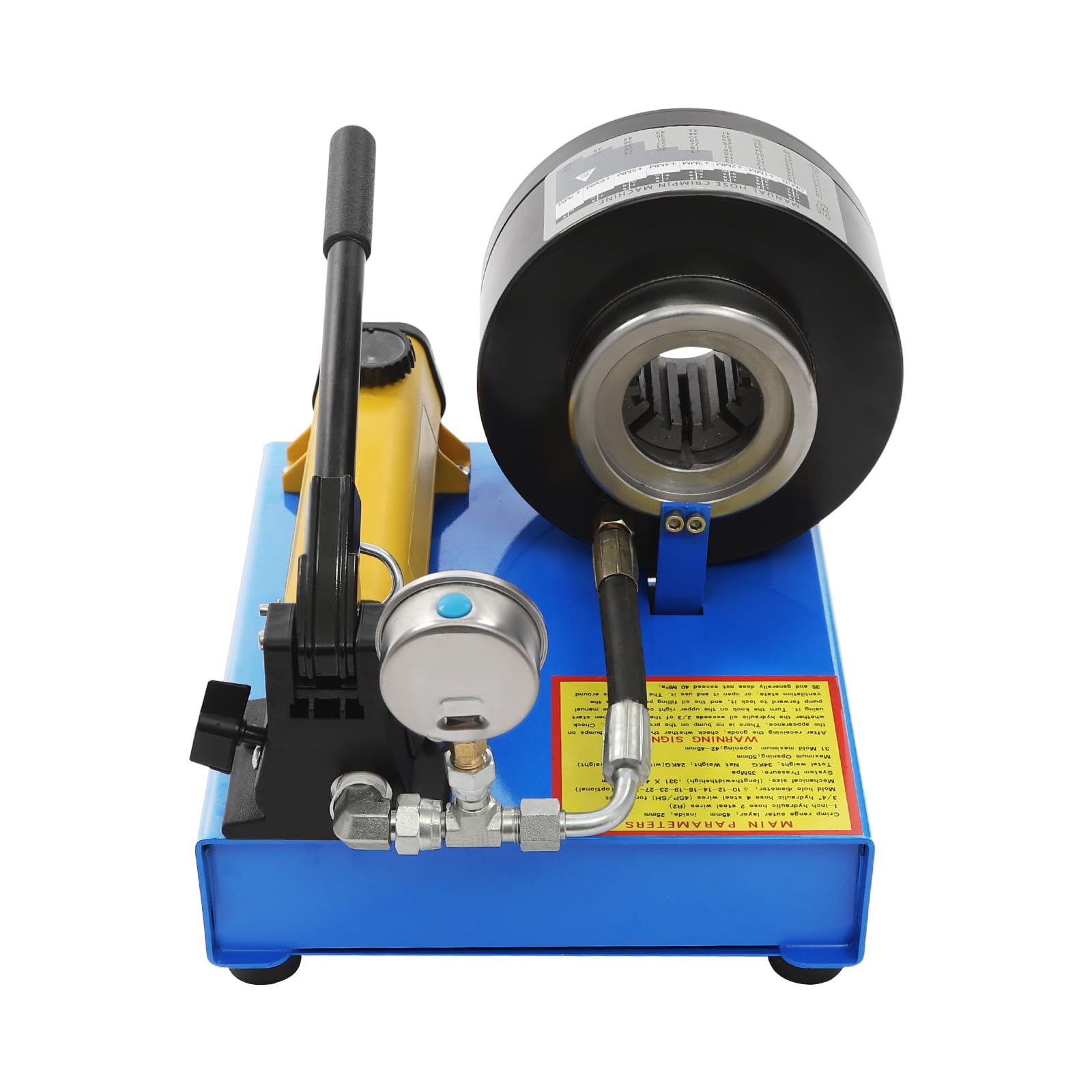Engarzadora de mangueras hidráulicas con 8 juegos de matrices. Herramienta manual para engarzar mangueras hidráulicas de alta presión, ideal para tuberías de automoción, industriales y de fontanería