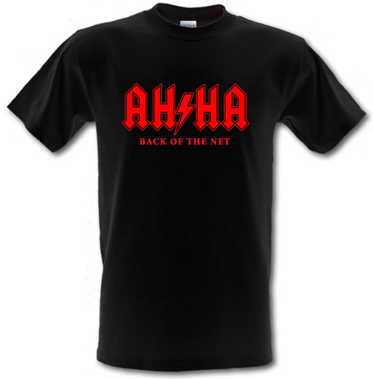 Alan Partridge Ah-ha Back of The Net Comedy Slogan Gildan Heavy Cotton t-Shirt Small - XXL Black