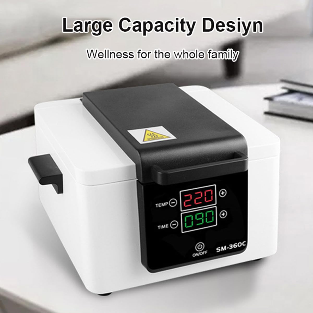 200 ° C Sterylizator wysokotemperaturowy z timerem, sterylizator narzędzi do paznokci, sterylizator suchego ciepła Suche zaciski do salonu Manicure Szafka do czyszczenia metalu, dla (czarny)