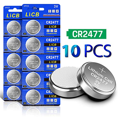 LiCB CR2477 3V Lithium Battery (Pack of 10)
