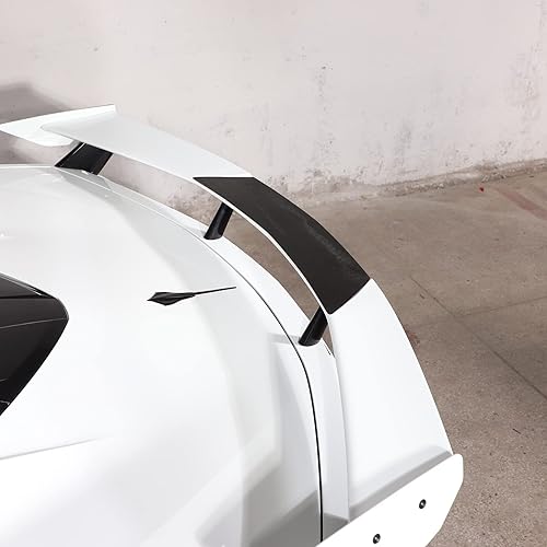 Miniatura 5 de Calcomanías de alerón C8 de fibra de carbono real, 1 unidad compatible con Corvette C8 Stingray 2020 2021 2022 2023