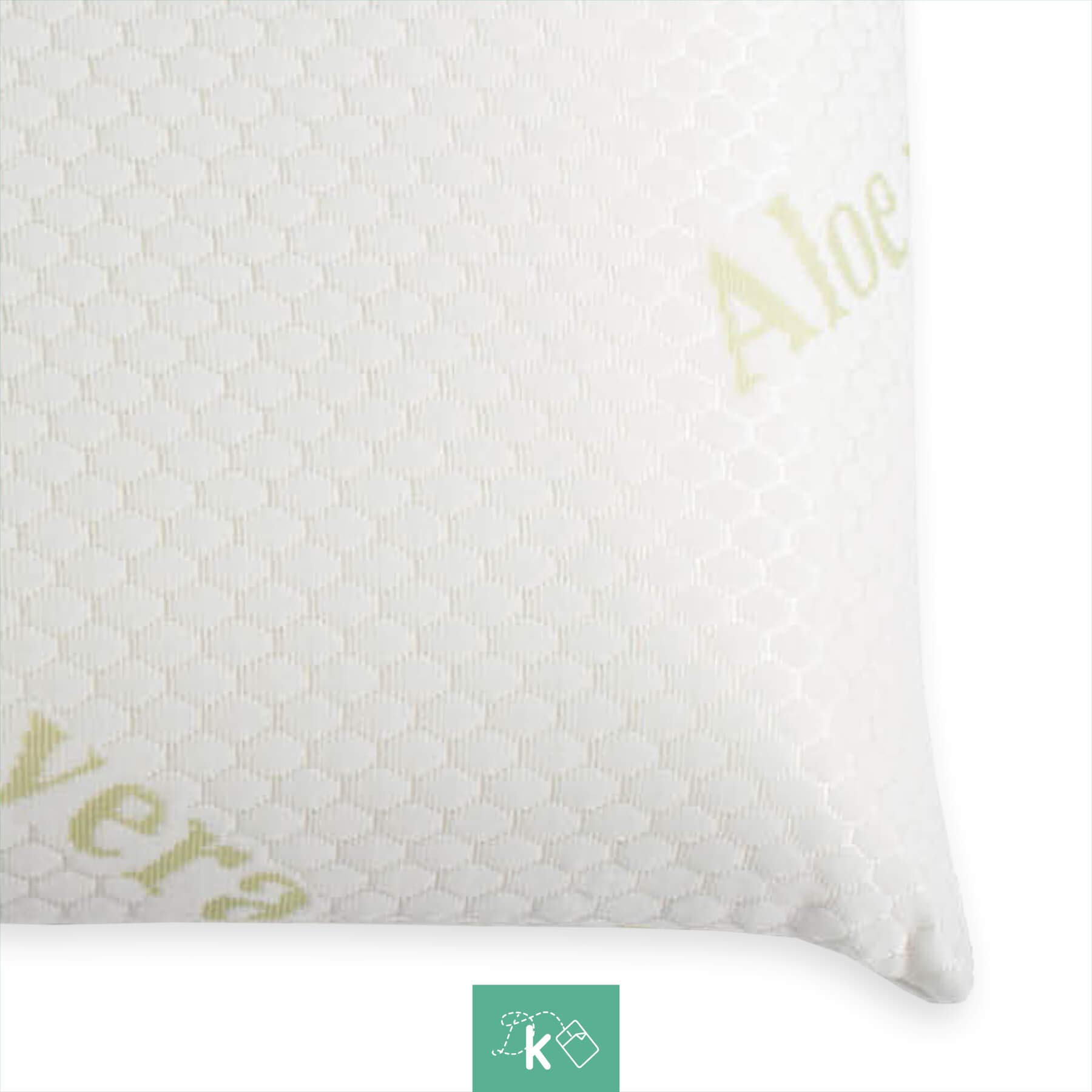 Dreaming Kamahaus Pack 2 Almohadas Visco Aloe Vera 75cm | Núcleo viscoelástico | Gran adaptabilidad | Funda Stretch Aloe Vera con Cremallera |
