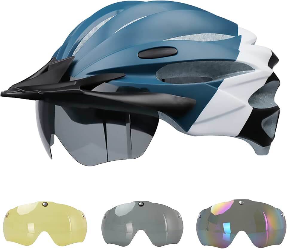 bicycle helmet with face shield