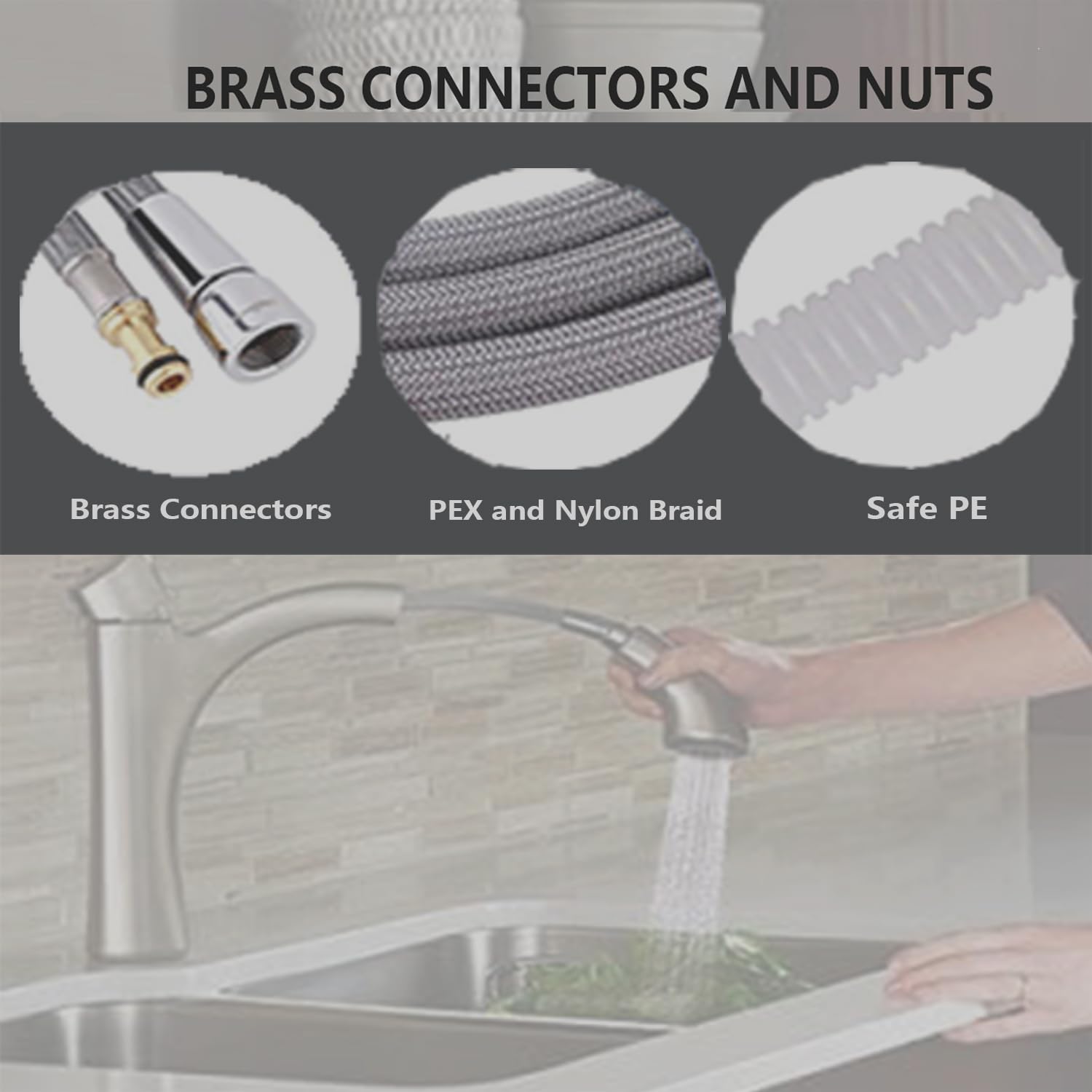 159560 Replacement Hose Kit Compatible With Moen Kitchen Faucet