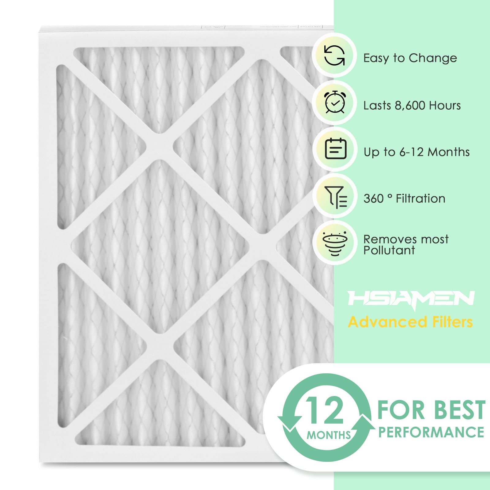 MERV-10 Filtro de aire de 15.75 x 15.75 pulgadas compatible con BlueDri Air Scrubber Air Shield 550 y VEVOR Air Scrubber HEPA 500 y COLZER KJGL01A-500, 16 x 16 x 1, paquete de 5