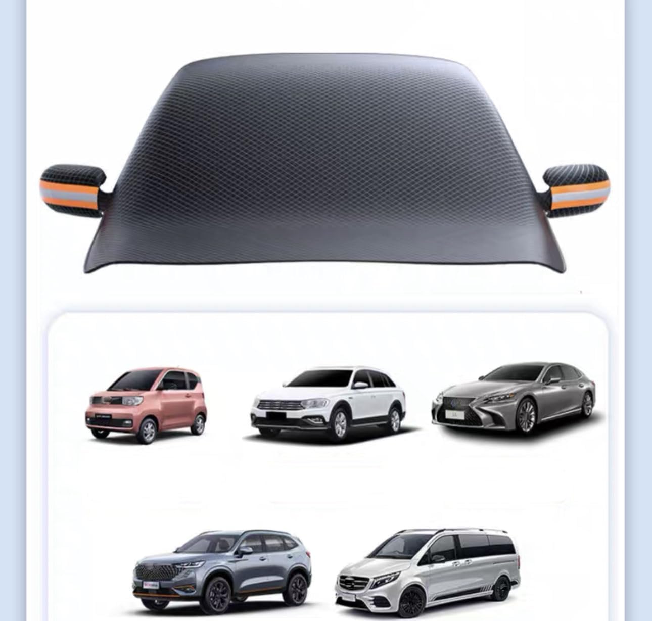 Copri Parabrezza Auto per Toyota Prius XW30 2010-2015,Telo Parabrezza Antighiaccio, Copri Parabrezza Esterno Antigrandine,Applicabile Tutto L'Anno,B