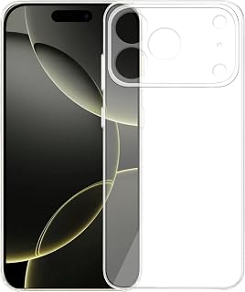 amazon basics for iPhone 17 Pro Premium Transparent Soft Silicon Crystal Clear Back Cover [Transparent] Price In India
