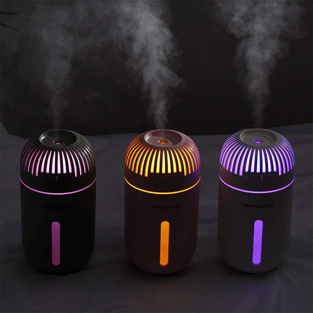 2-1 Coche Difusor de Humidificador, purificador de Aire de aromaterapia por ultrasonidos, Ajuste de Modo Niebla y función, Apagado automático sin Agua