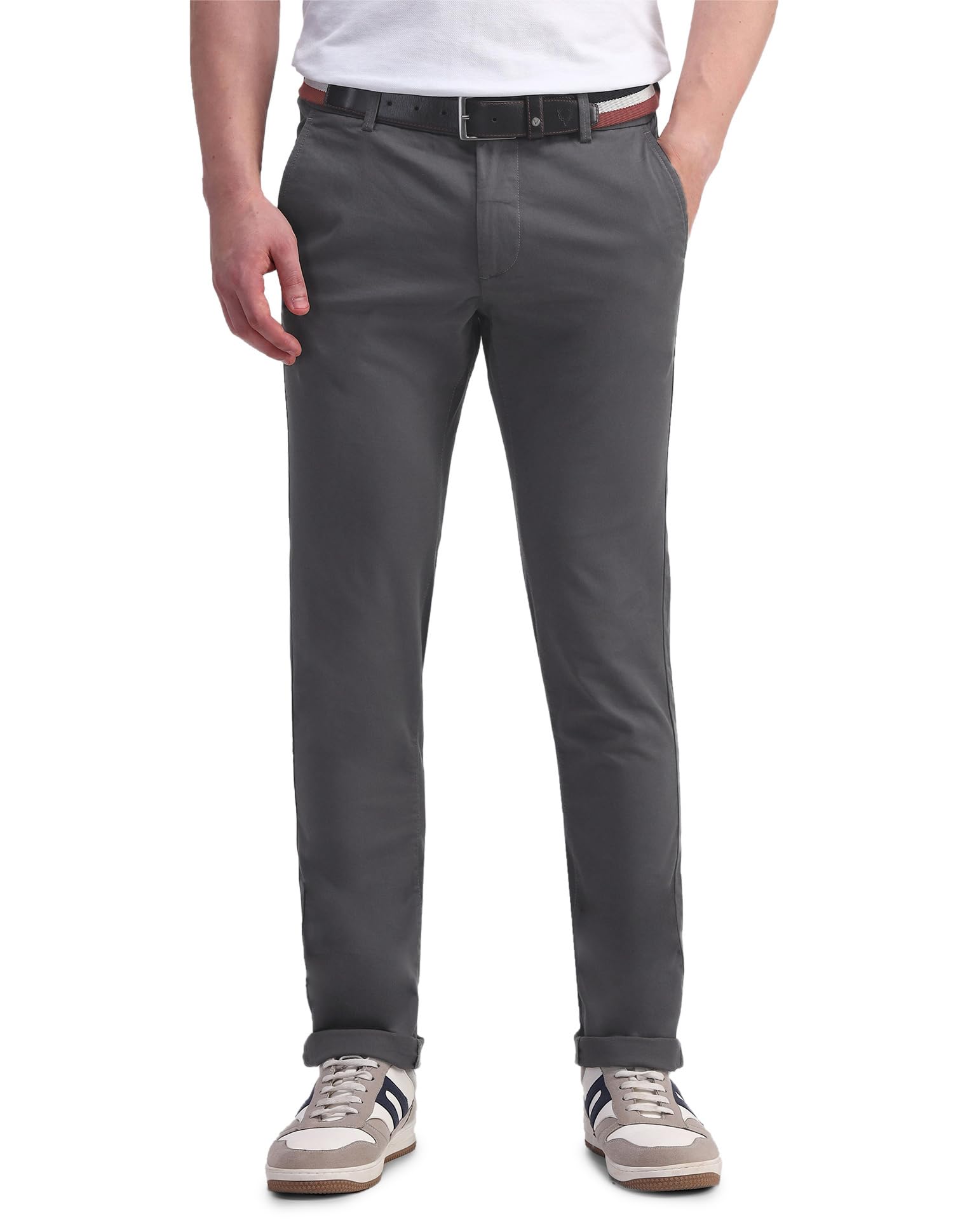 Lee Men's Mid Rise Slim Fit Casual Trouser in neutral