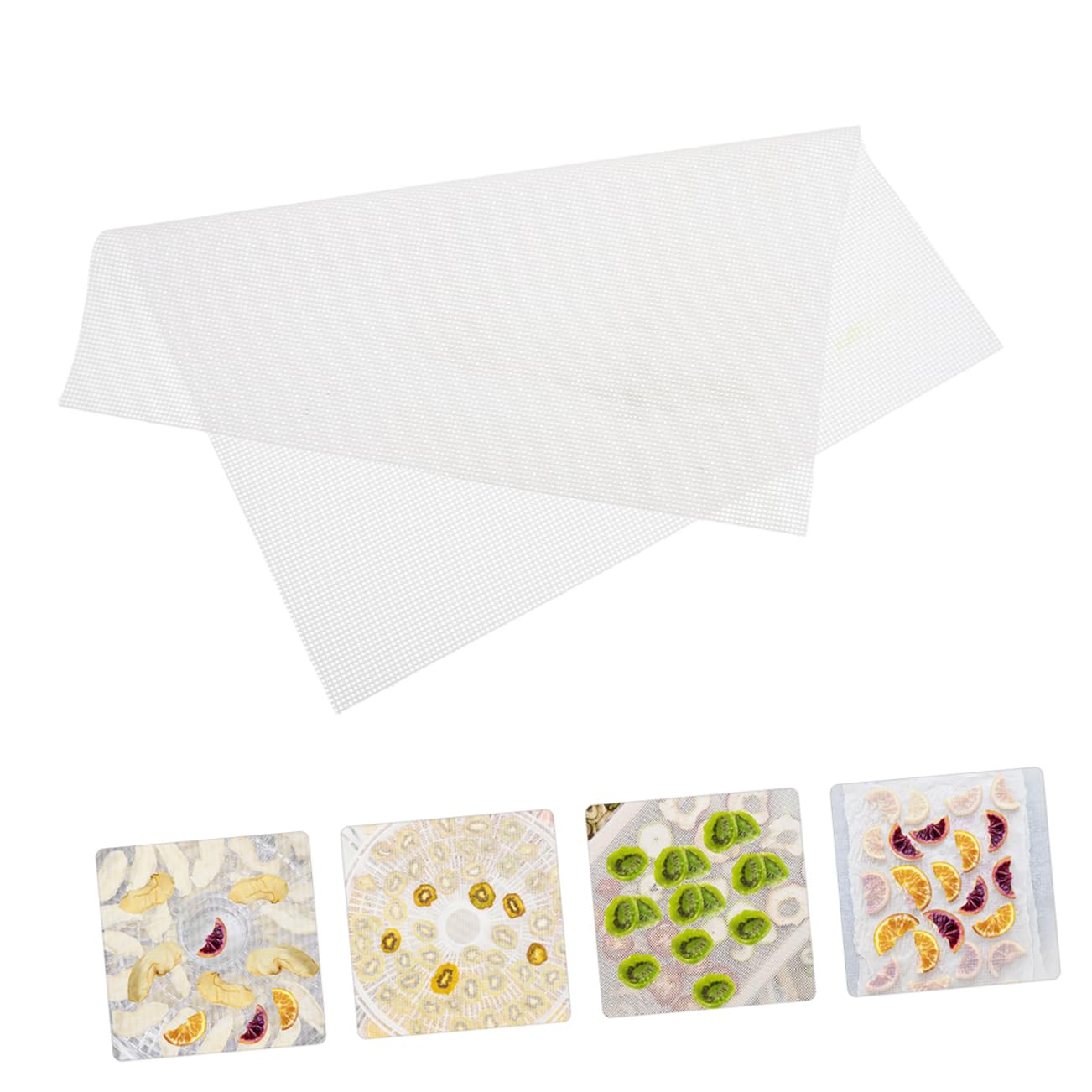 VALICLUD 12piezas Láminas Deshidratadoras De Silicona Tapetes Antiadherentes Reutilizables Para Frutas y Verduras Accesorios Esenciales Para Deshidratador Doméstico