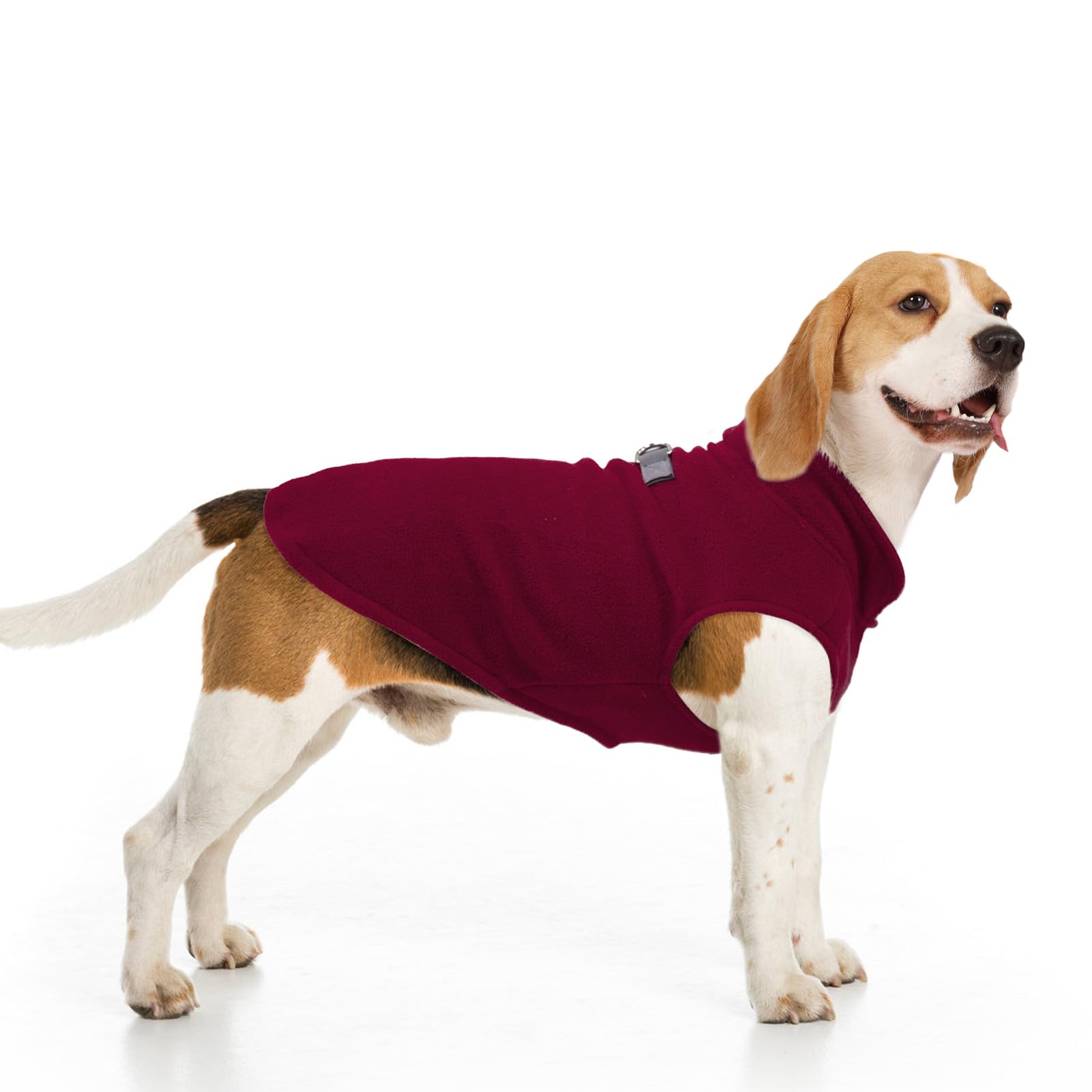 BEAUTYZOO Dog Fleece Vest Sweater Winter Jacket for Small and Medium Dogs with D-Ring Leash Cold Weather Coat Hoodie for XS S M Dogs Boy or Girls โ image 1