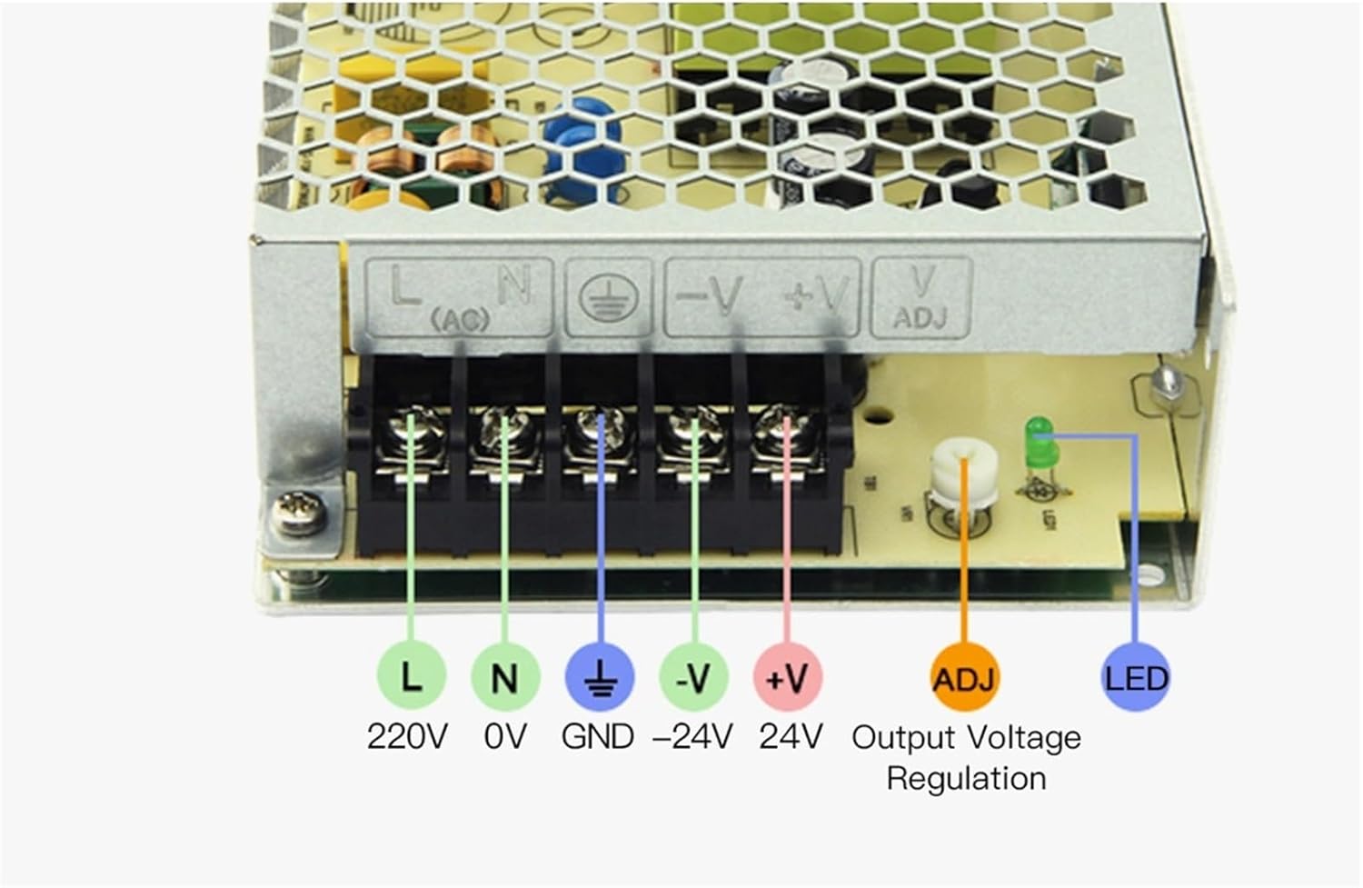 HF100W-SE-24 スイッチ電源 HF70W 5V-48V シングル出力(24V)