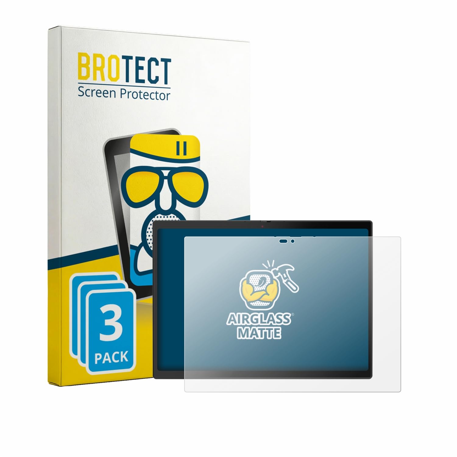 brotect Pellicola Vetro Opaca per Lenovo ThinkPad X13 Gen 1 Detachable (3 Pezzi) Protezione Schermo [Anti-Riflesso, Durezza 9H]