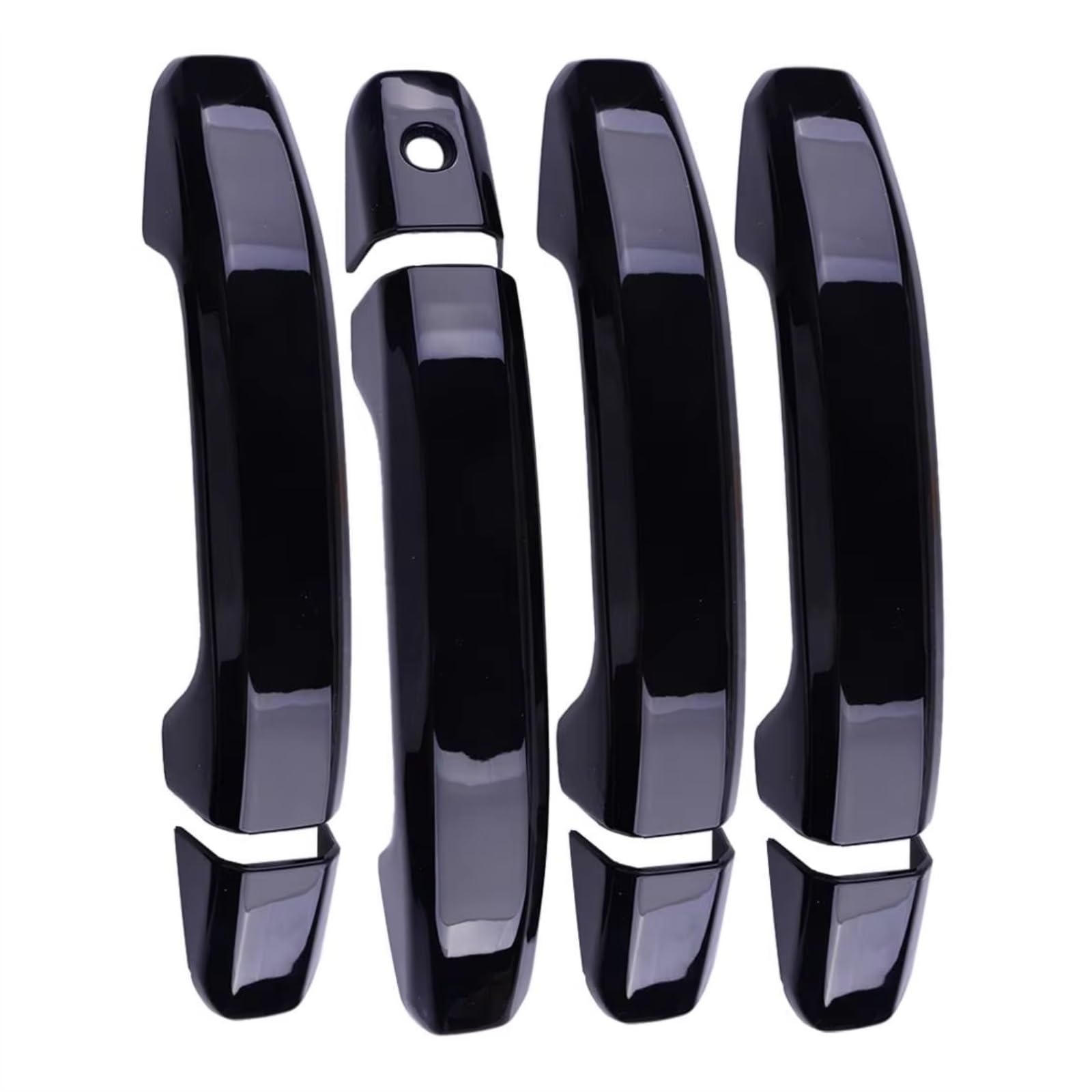 Sywhrev One Color Door Handle Protectors Compatible With Chevy For Silverado 4500/5500/6500 2019-2022 1 Set Car Exterior Door Handle Cover Cap With Keyhole Accessories