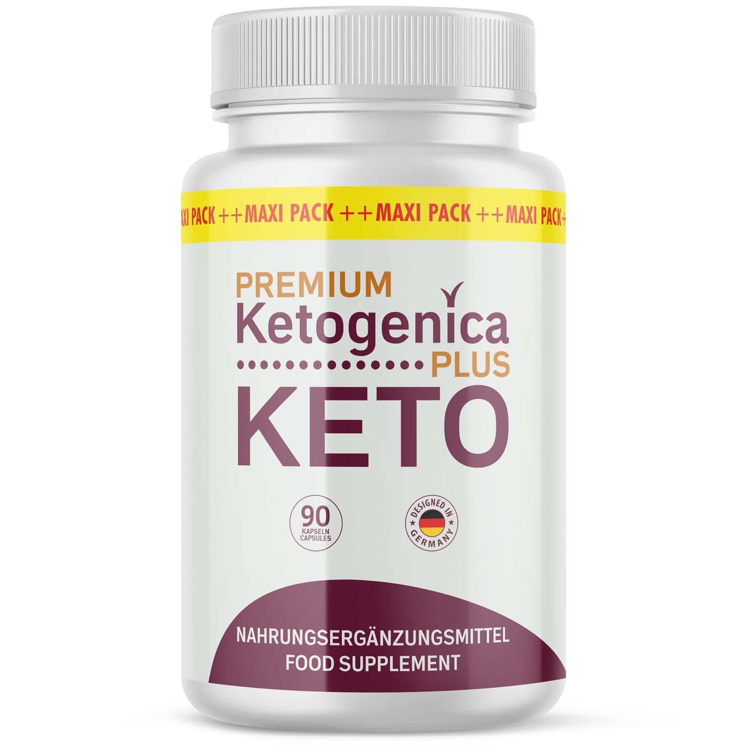 Premium Ketogenica Plus Kapseln | Kombination hochwertiger Zutaten | mit Apfelessigpulver | Inhalt 90 Kapseln