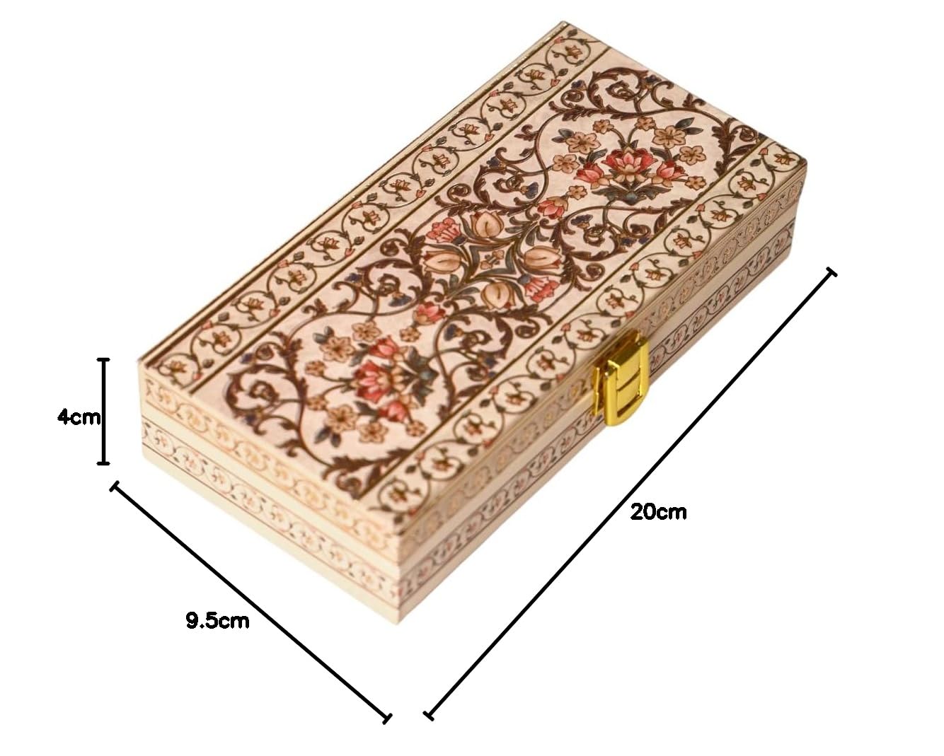 Gold Plated Cash Box - Secure Gift Storage -6