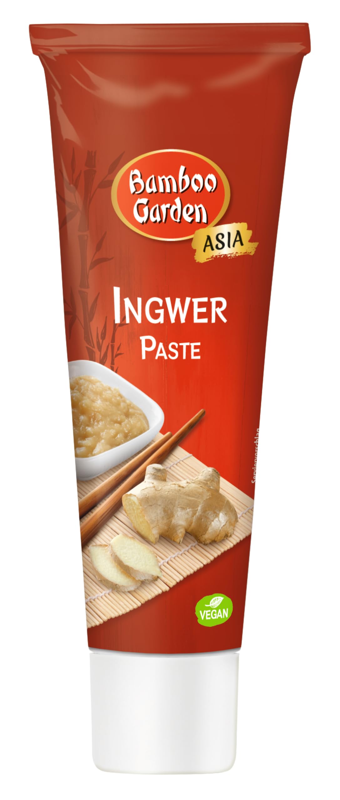 Bamboo Garden - Ingwerpaste | Scharfer Geschmack für Dal, Currys und Fleischgerichten | Vegan | 45 g in der Tube