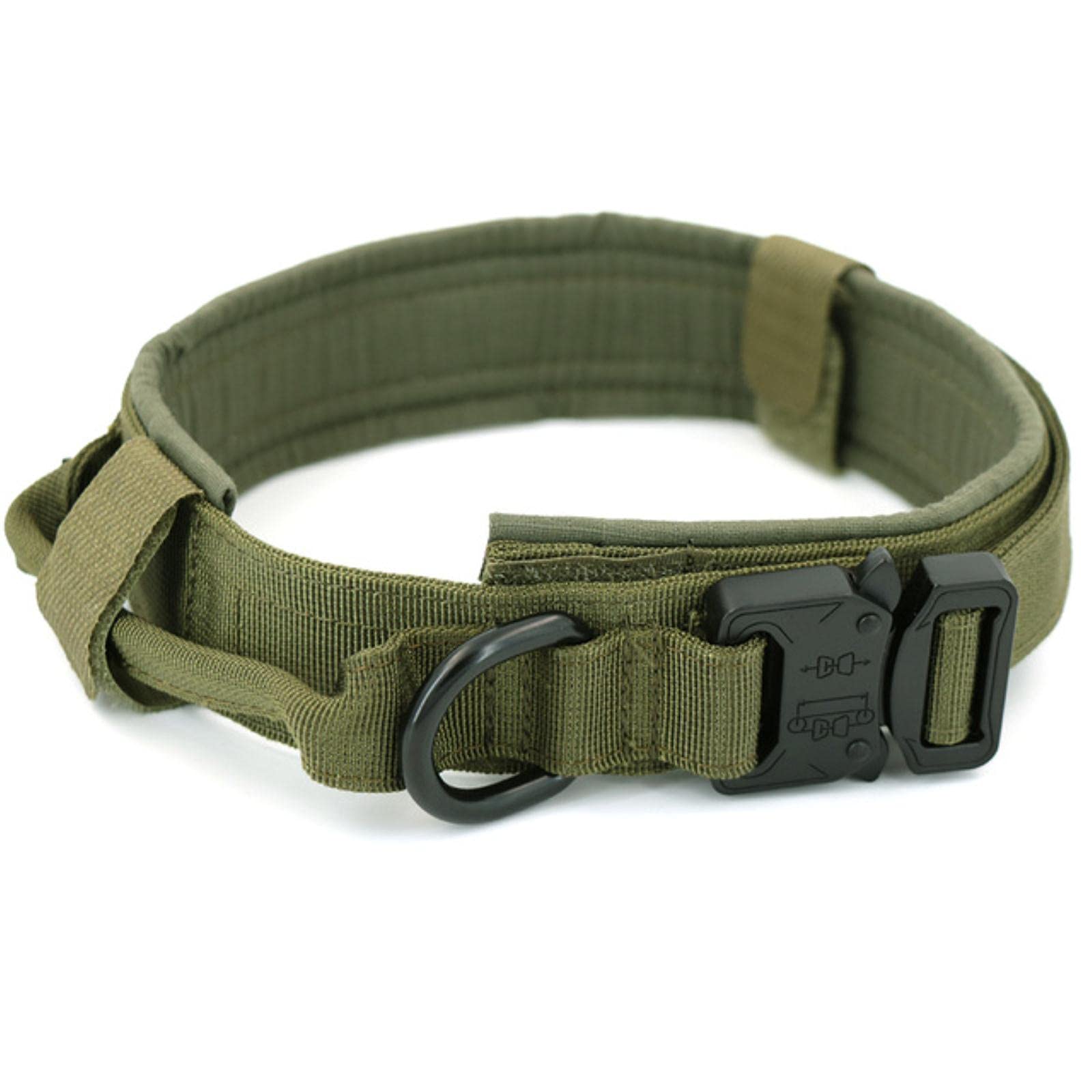 PetVogue Tactical Dog Collar, Adjustable Large Dog Training Collar Heavy Duty Quick Release Metal Buckle Dog Collar with Handle Medium Large Extra Large Dog Green M (B0DB2DMZZF) Amazon Price History, Amazon Price Tracker