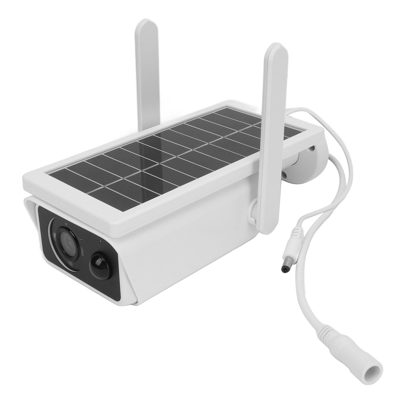 Cryfokt Zasilana energią słoneczną Zewnętrzna Kamera Bezpieczeństwa w Domu z Mocnym Obiektywem do Nagrywania Wideo HD 1080p, Kamera Połączona z Wi-Fi z funkcją Wykrywania Obecności Człowieka - do