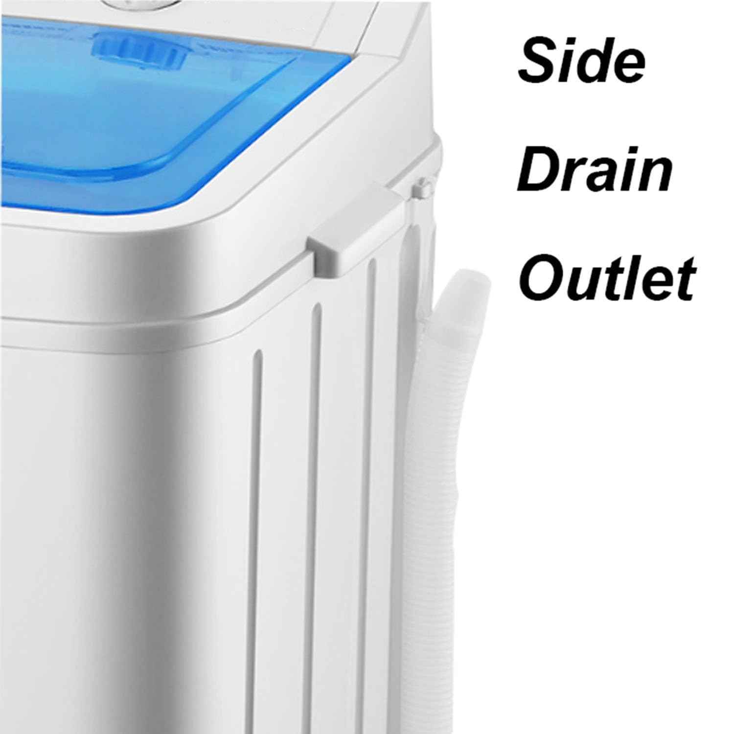 Mini Lavatrice Portatile Washing Machine, Lavatrice a Vasca Singola, Piccola Lavatrice per Biancheria Intima, Calze, Lavanderia 65x41x38 cm(Bianca)