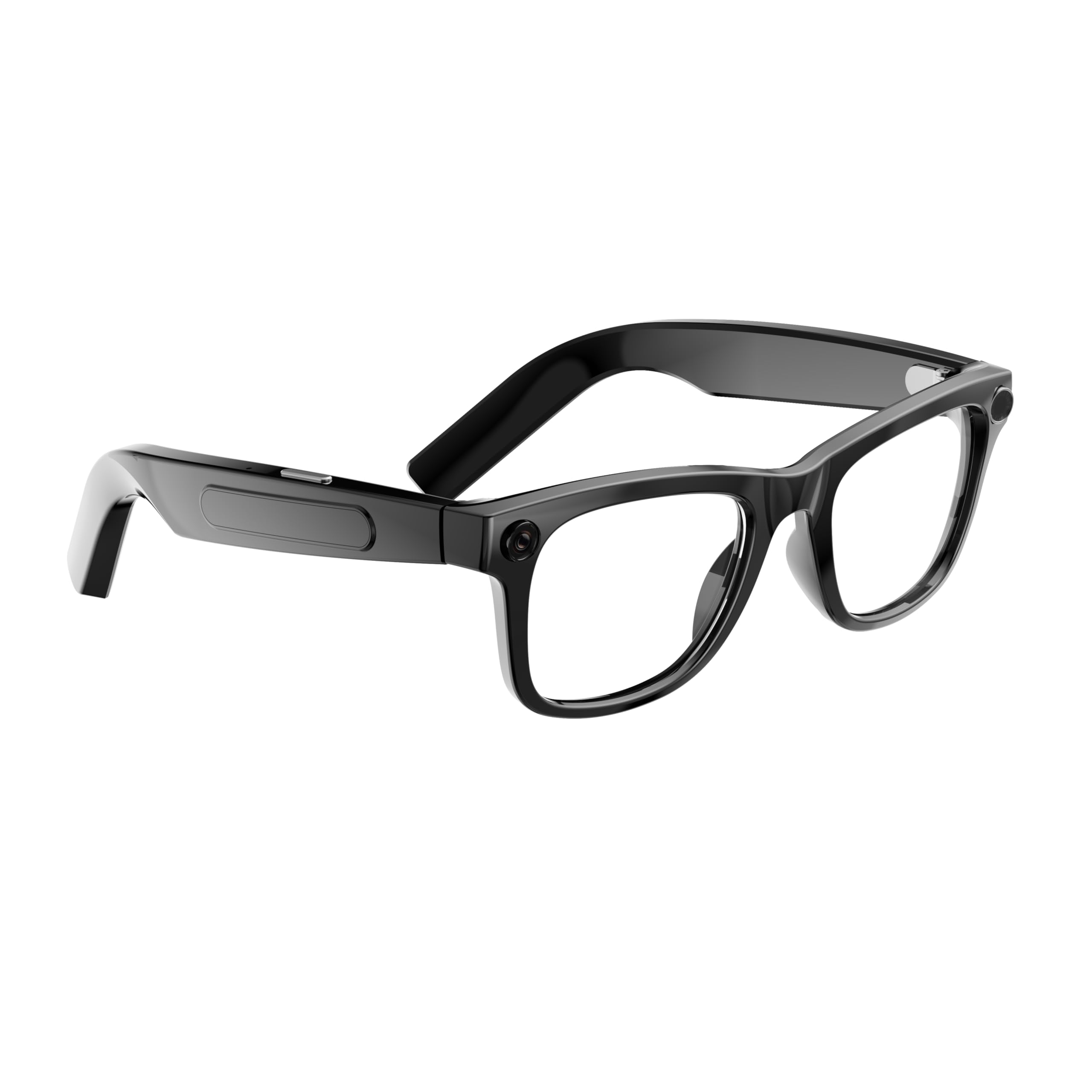 W O Smart AI Glasses with Camera and Translation Clear Lenses Transparent
