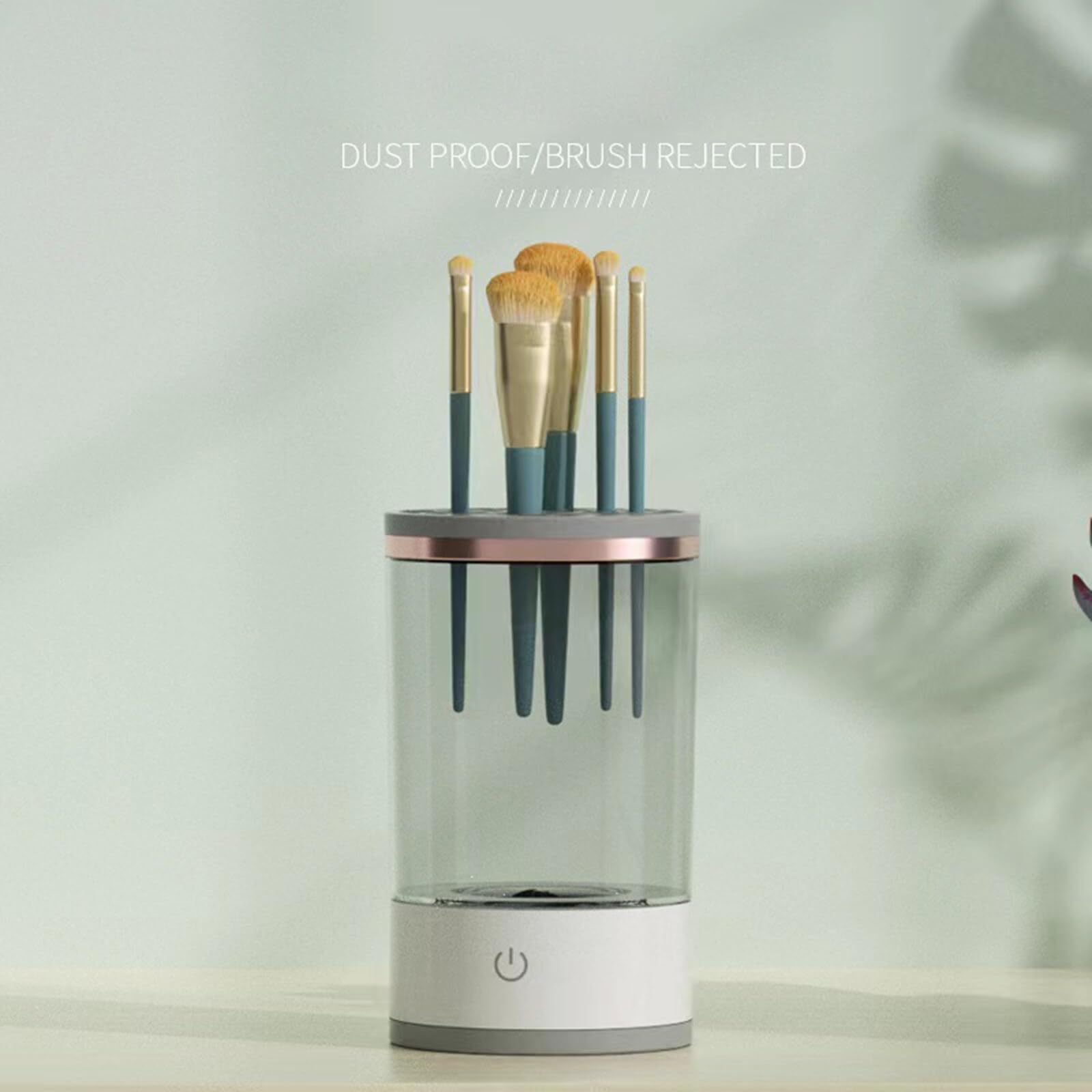 Electric Makeup Brush Cleaner Machine, USB Automatic Makeup Brush Cleaner Machine Deep Cosmetic Brush Spinner Cosmetic Brushes Cleaning Tools for Almost All Size Makeup Brushes - Image 4