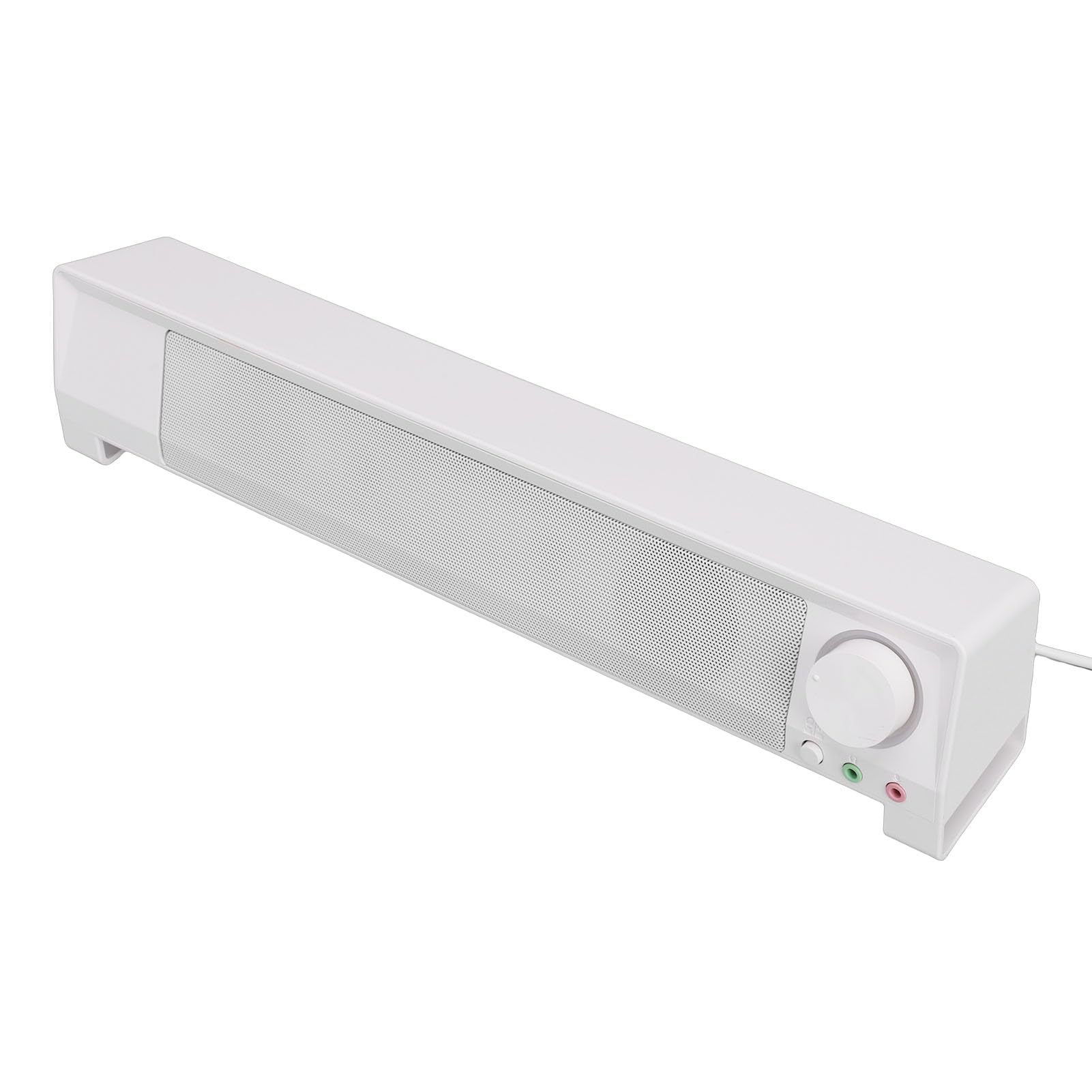 Elegante Altoparlante per PC con Microfono Suono 3D Coinvolgente per Scrivania del Computer Altoparlante ABS Dimensioni 14,96 X 3,15 X 2,76 Pollici
