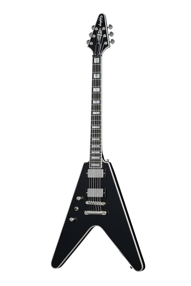 Amazon.com: Epiphone Flying V Prophecy, Lefty Jet Black