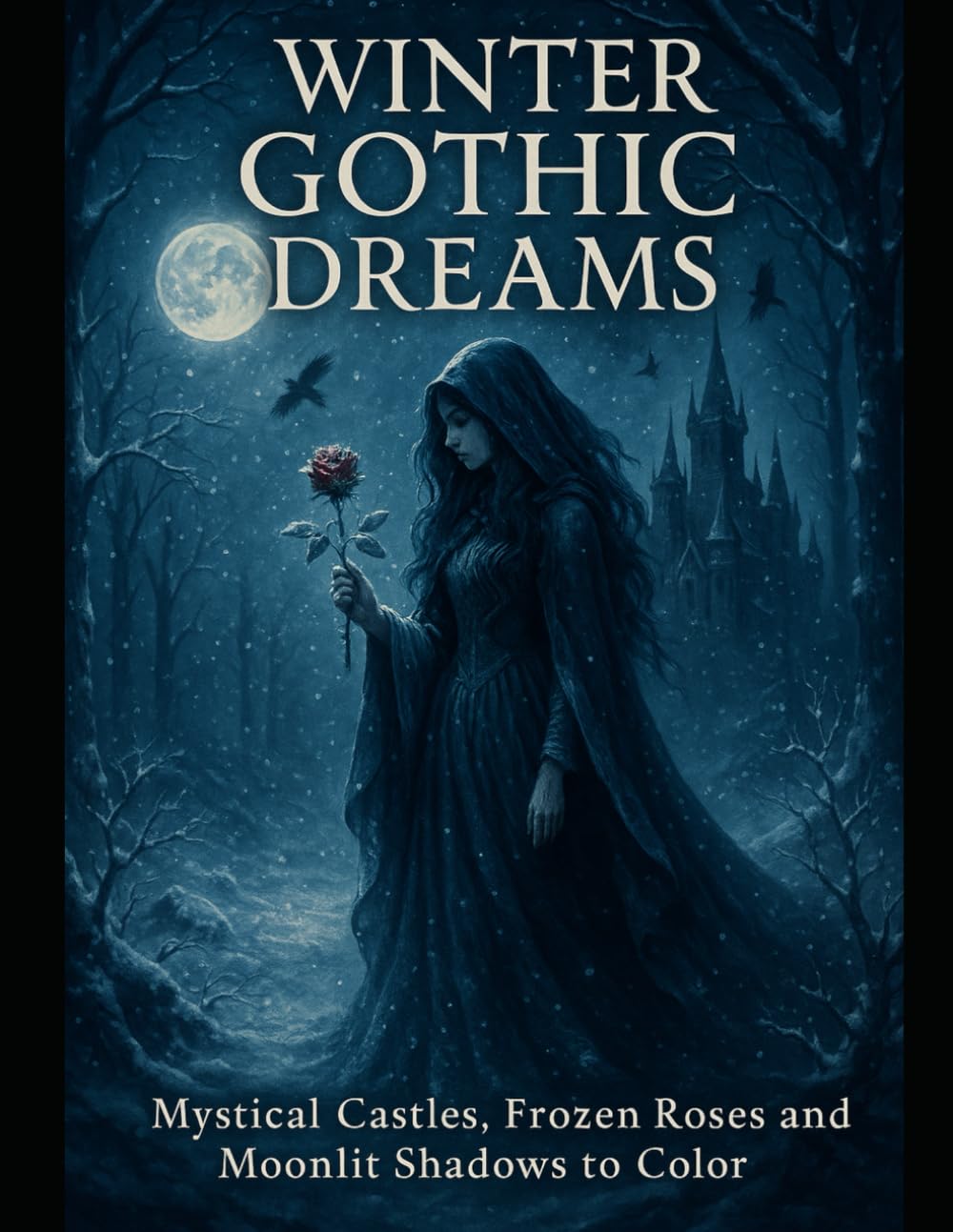Winter Gothic Dreams: A Mystical Dark Fantasy Coloring Book