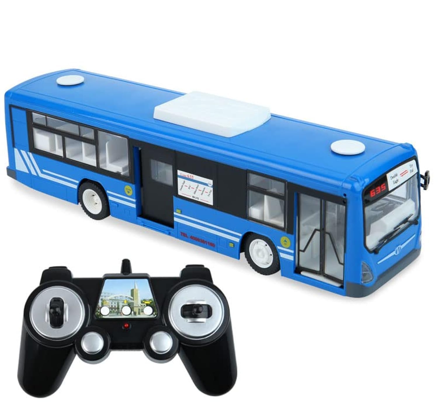 Amazon.co.jp: RCバスカー E635-003 シティバス輸送おもちゃ車