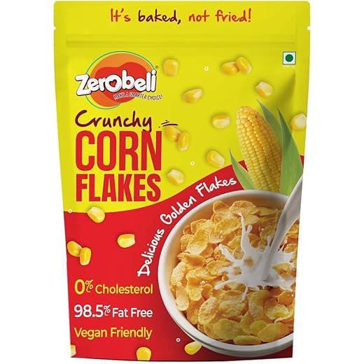 Zerobeli Golden Corn Flakes 300g Low Fat 0 Cholesterol Tr